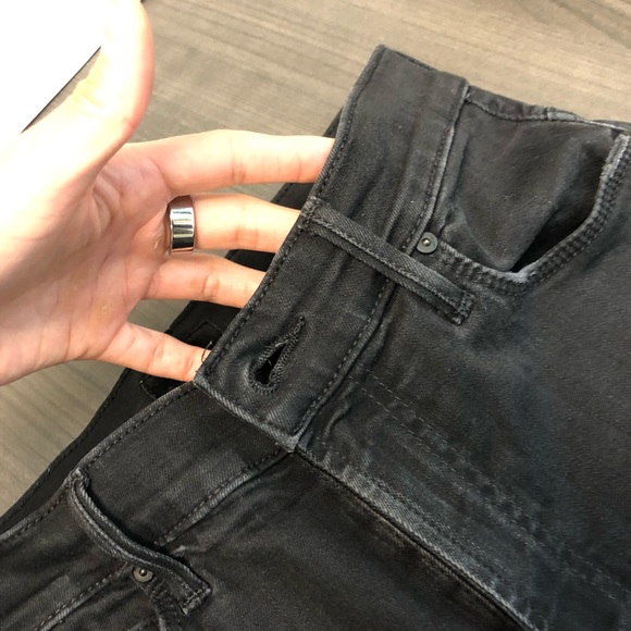 🚫SOLD🚫MOTHER Stunner Zip Ankle Step Fray Not Guilty Black Size 25 - Picture 7 of 14